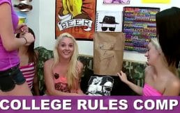 COLLEGE RULES – Collection Of Teen Sluts Fucking Frat Boys In The Dorms, Featuring Sadie Holmes, Keisha Grey, Dillion Carter & More!