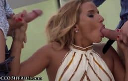 RoccoSiffredi Teen Takes 2 Cocks At a Time in Ass & Puss