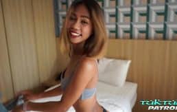 TukTukPatrol Slim Bangkok Thai Babe Stuffed Full Of Dick